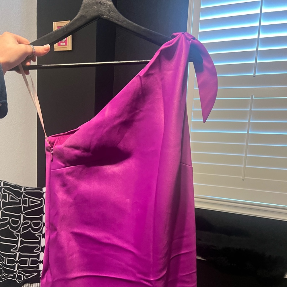 Halston heritage purple dress